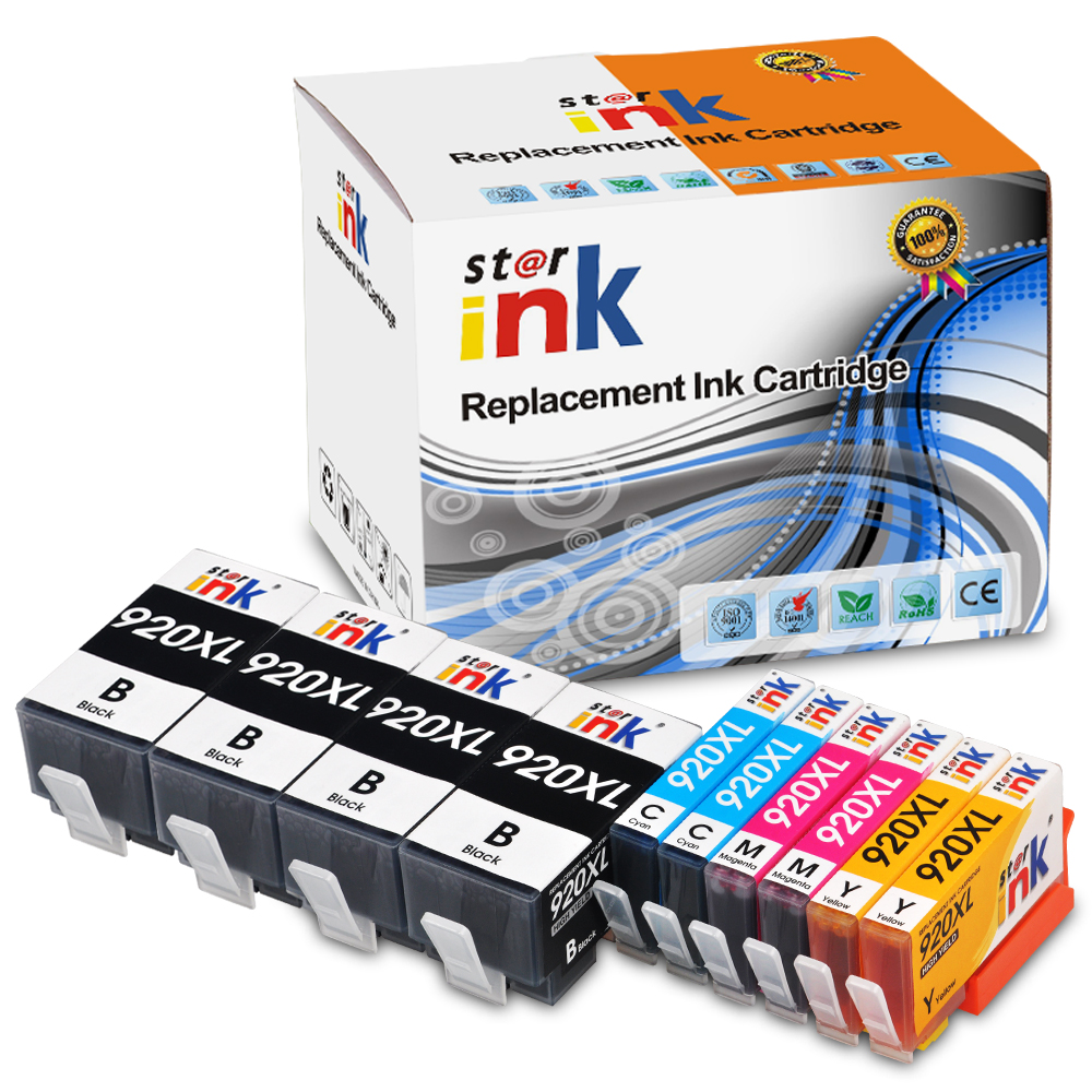 Starink Compatible Ink Cartridge HP- 920XL-BK 、920XL-C、920XL-M、920XL-Y、