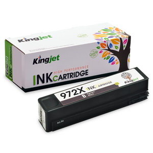 Kingjet 972X Ink Cartridge 1 Pack Black High Yield Remanufactured Replacement for PageWide Pro 477dn, 477dw, 577dw, 577z, 552dw, 452dn, 452dw Printers